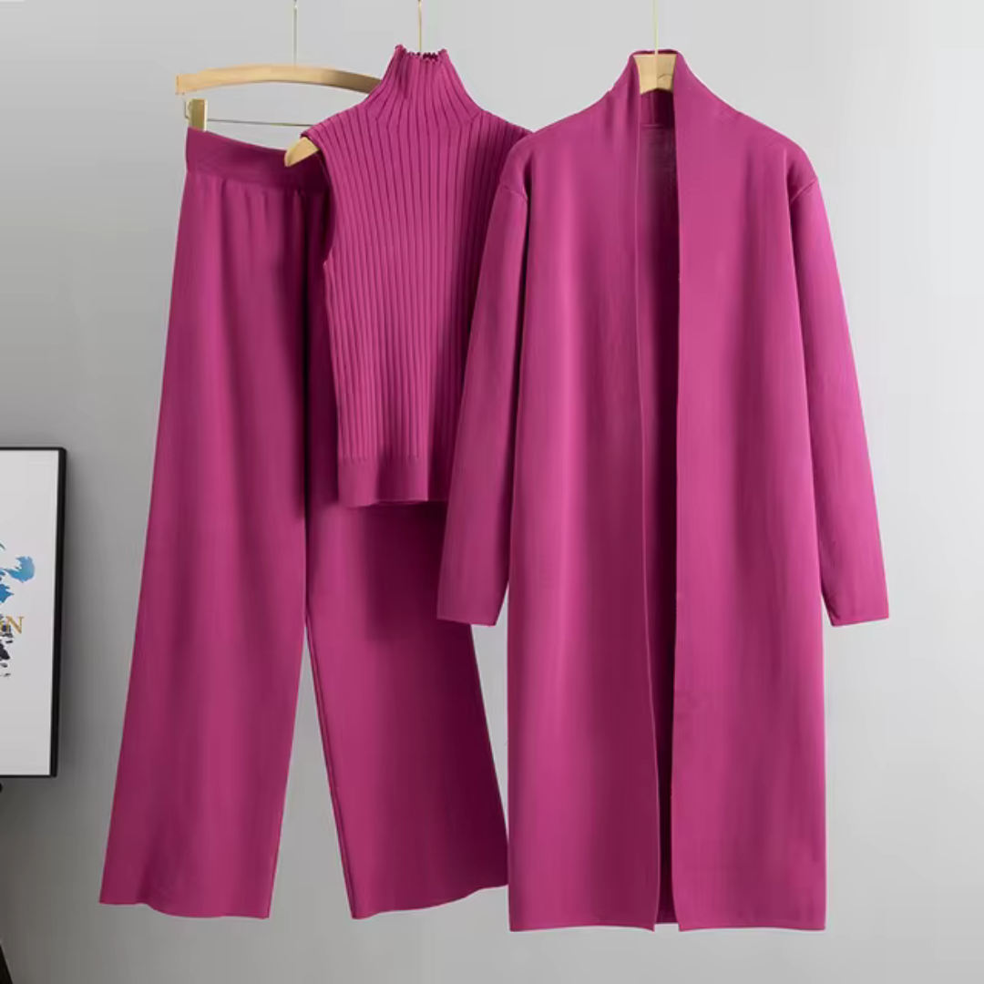 3-teiliges Strickjacken-Set